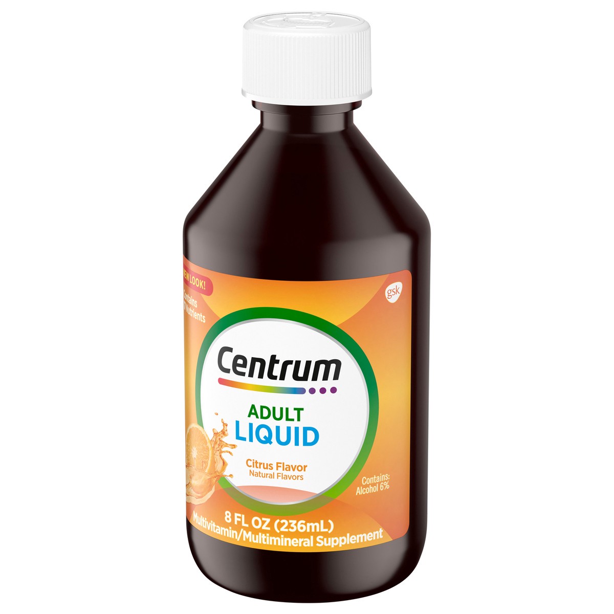 slide 9 of 14, Centrum Liquid Multivitamin for Adults, Multivitamin/Multimineral Supplement with B Vitamins and Antioxidants, Citrus Flavor - 8 Fl Oz, 8 fl oz