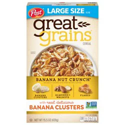 Post Great Grains Banana Nut Crunch Cereal, 15.5 OZ Box