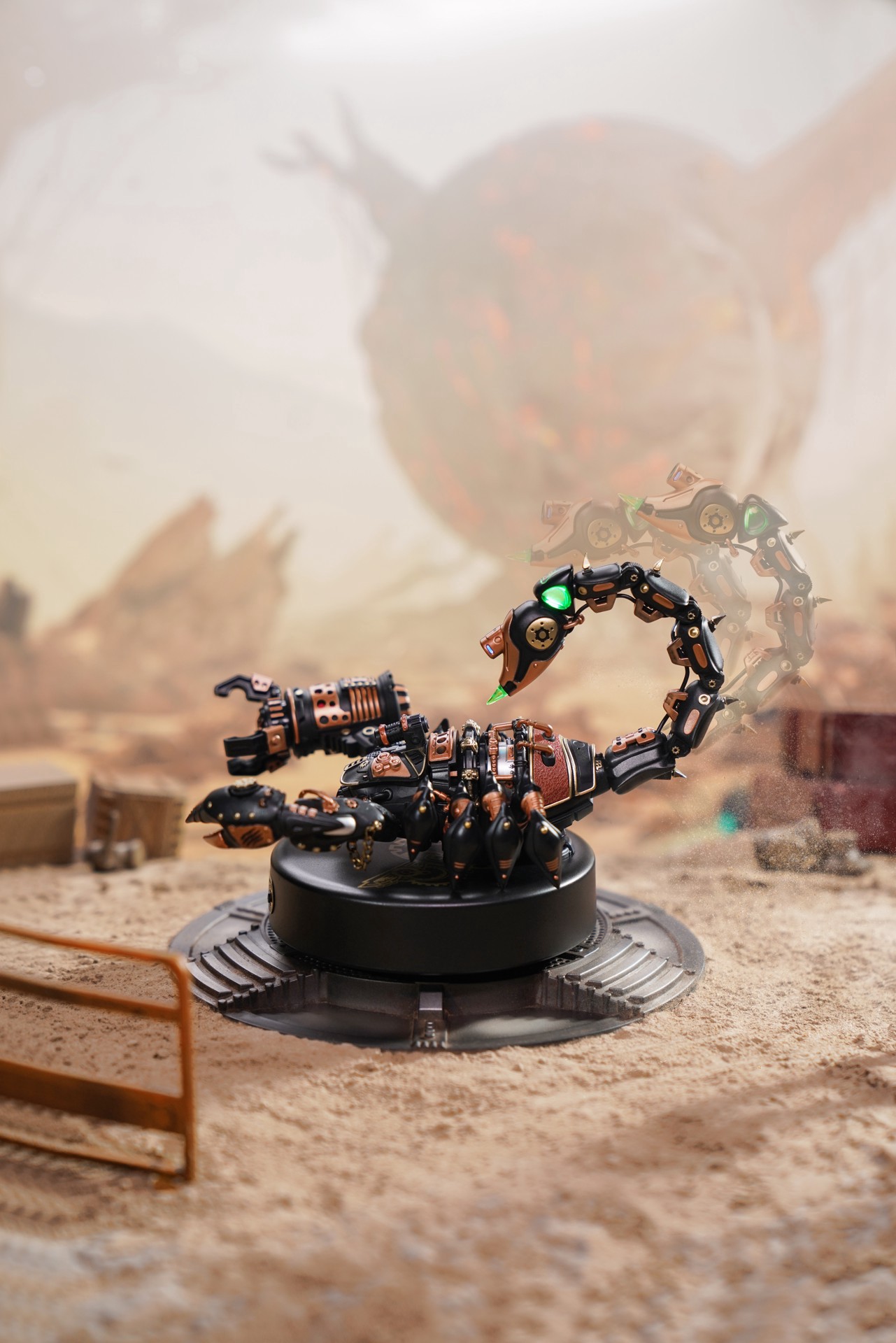 slide 5 of 9, Robotime Rokr Mechanical Age Emperor Scorpion Led 3d Puzzle Kit, 6.7 in x 5.1 in x 4.5 in