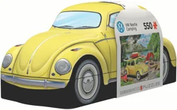 VW Beetle Camping Shaped Tin