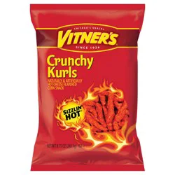 Vitner's Sizzlin Hot Crunchy Kurls - 8.75 oz