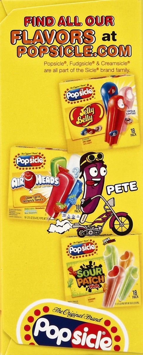 slide 3 of 4, Popsicle Tootsie Roll Pop Orange, Cherry, Grape Ice Pops Variety Pack, 16 ct