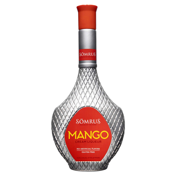 slide 1 of 1, Somrus Mango Cream Liq 750ml w/Straw Set, 750 ml