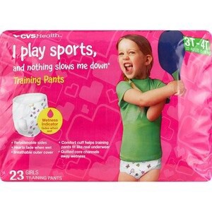 slide 1 of 1, CVS Health Training Pants For Girls, 3T-4T , 23 Ct, 1 ct