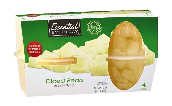 slide 1 of 1, Essential Everyday Diced Fruit Bowl Pear, 16 oz