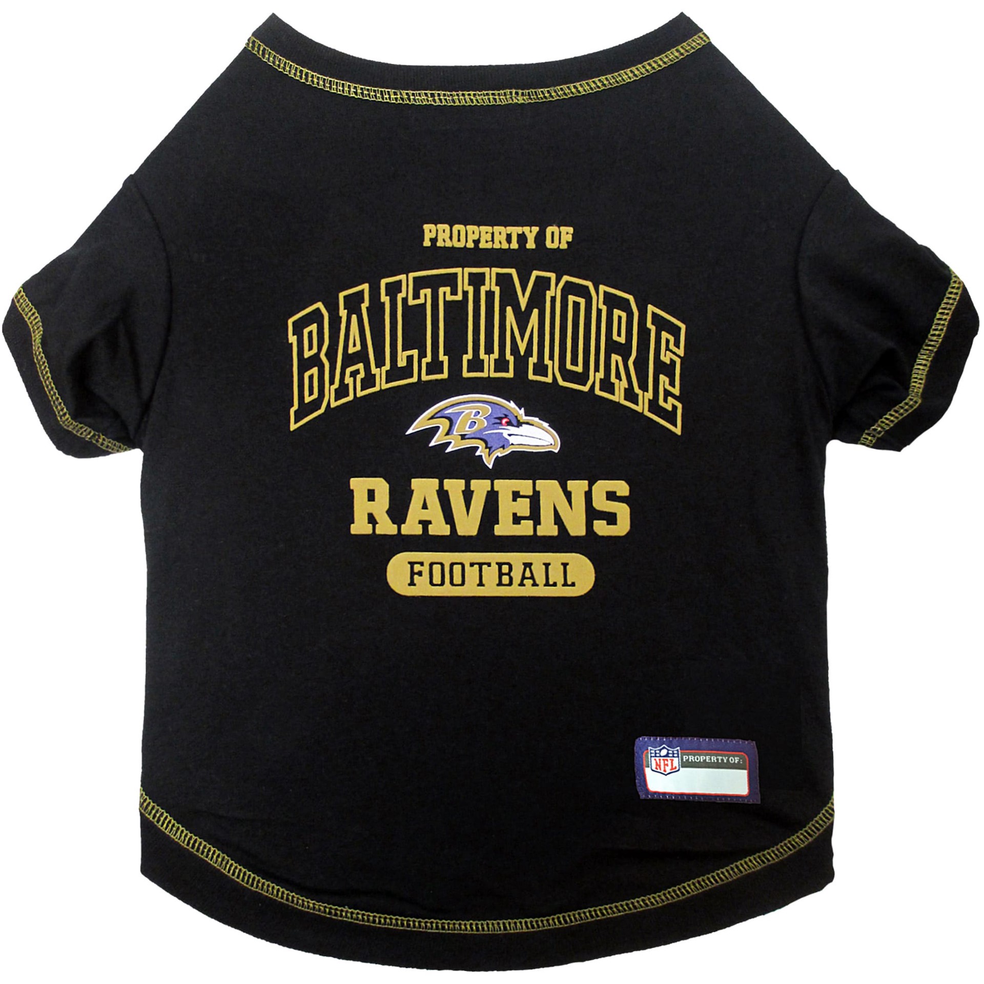 slide 1 of 1, Pets First Baltimore Ravens T-Shirt, LG