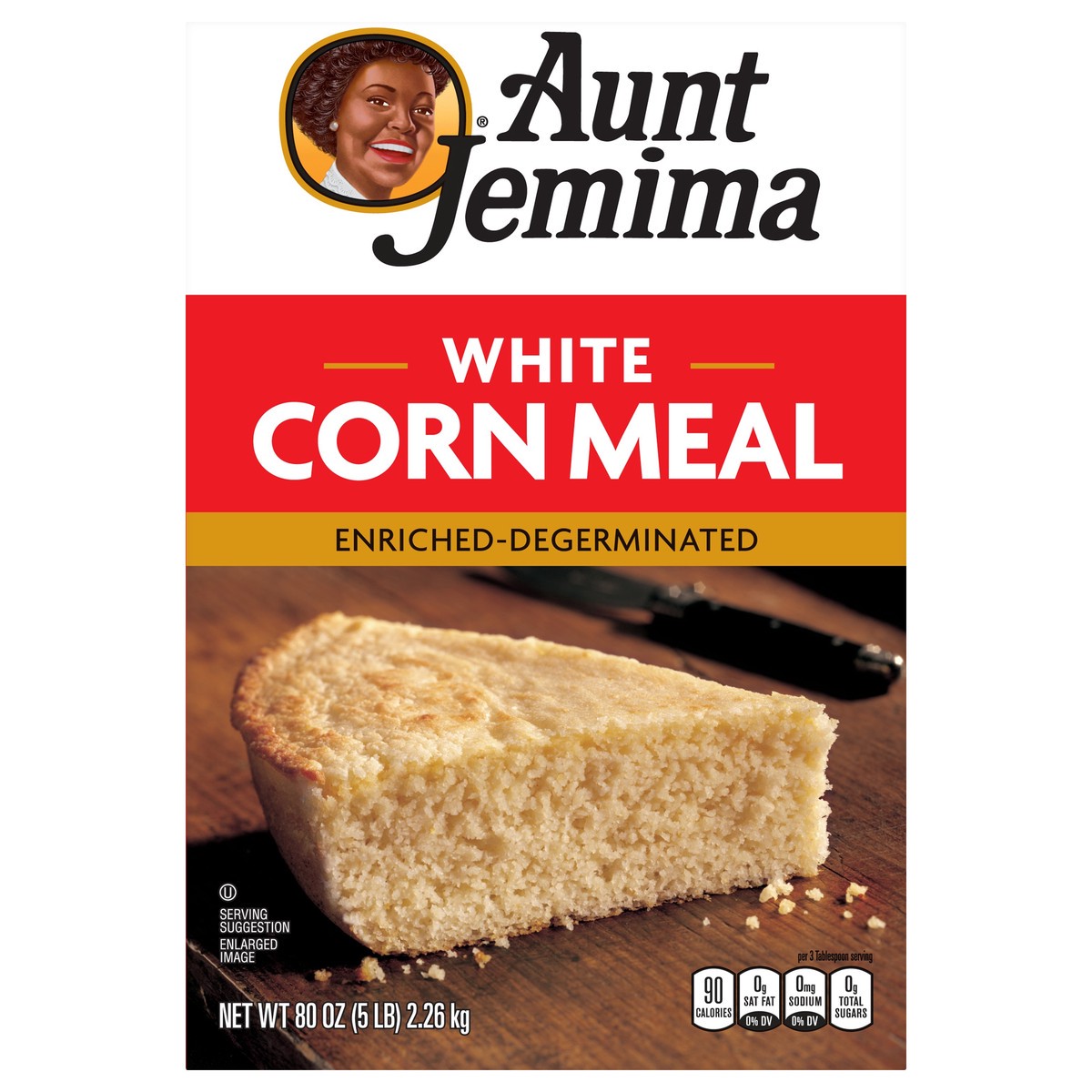 slide 7 of 7, Aunt Jemima Corn Meal White 80 Ounce Paper Bag, 80 oz