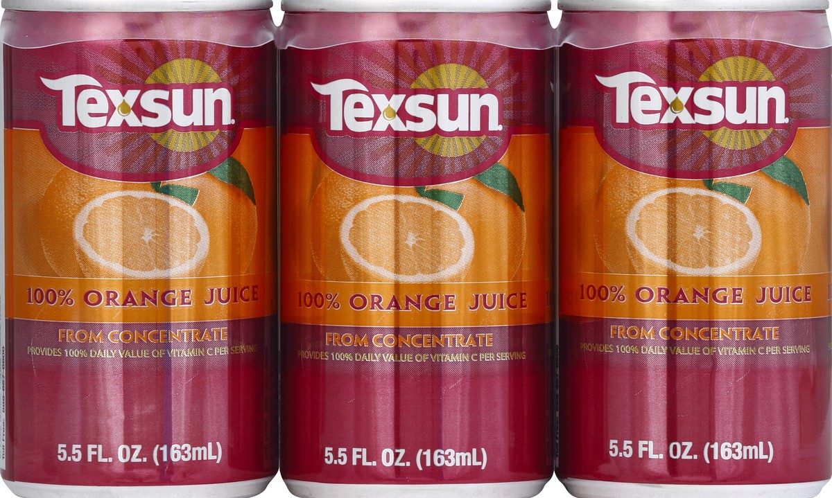 slide 5 of 6, Texsun 100% Juice 6 ea, 6 ct