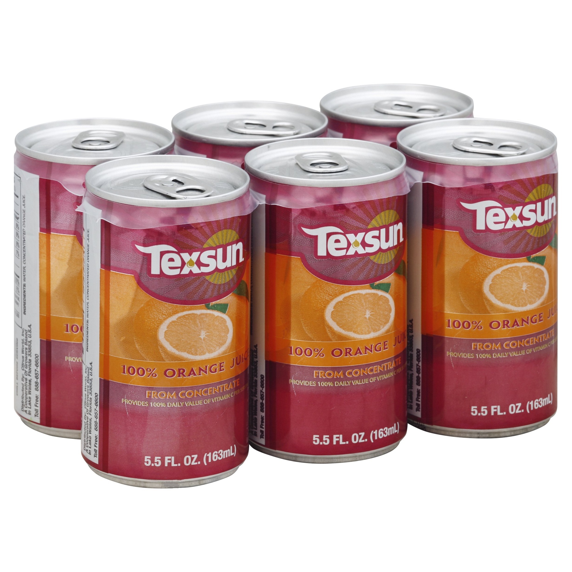 slide 1 of 6, Texsun 100% Juice 6 ea, 6 ct