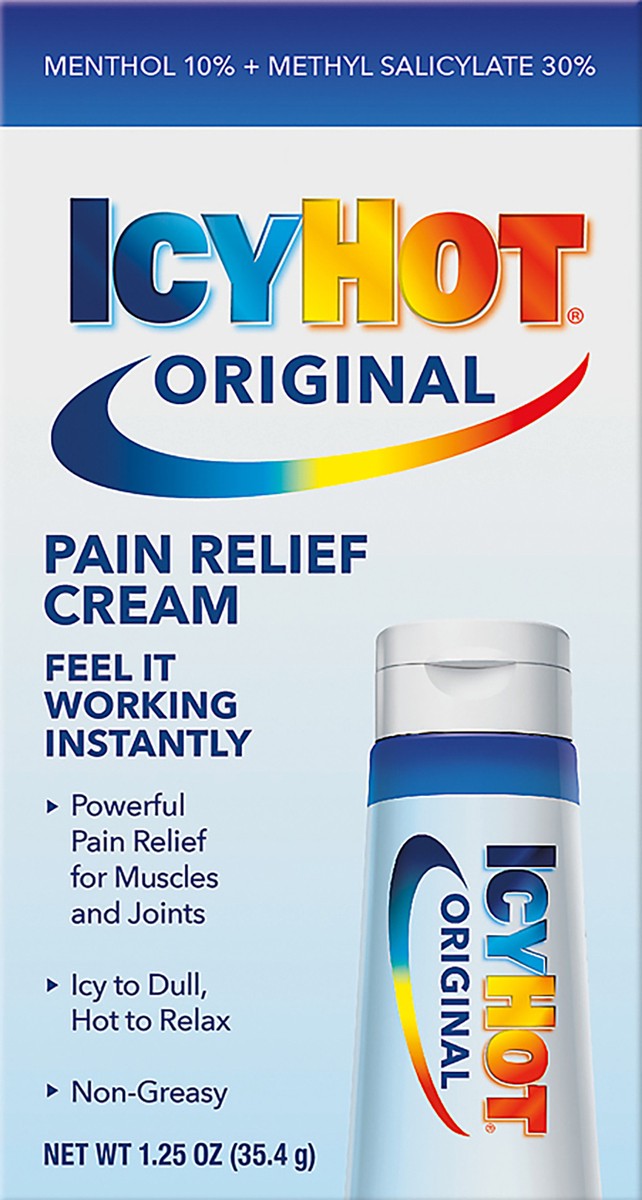 slide 4 of 7, Icy Hot Original Pain Relief Cream 1.25 oz, 1.25 oz
