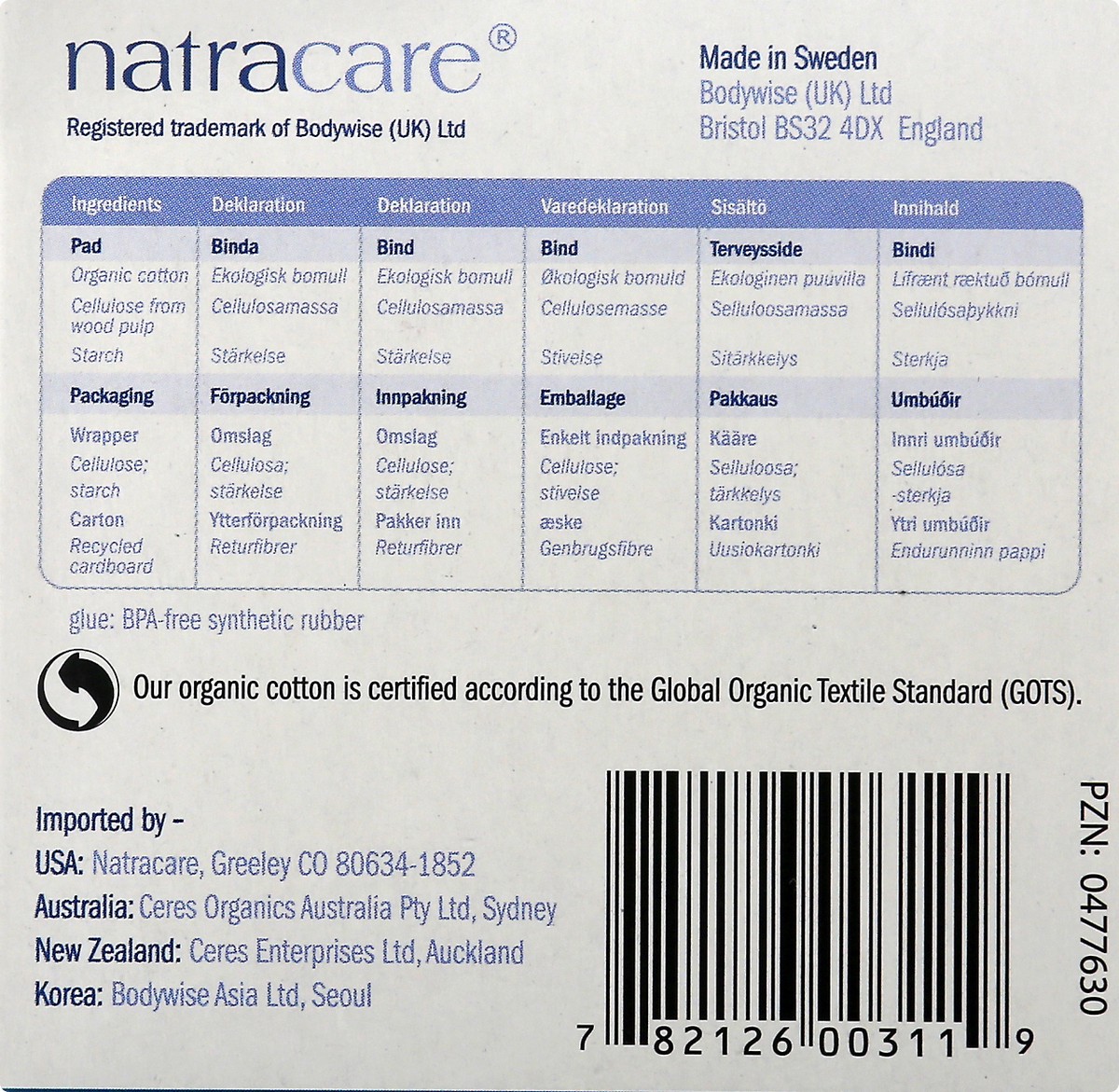 slide 2 of 11, Natracare Ultra Pads 12 ea, 12 ct