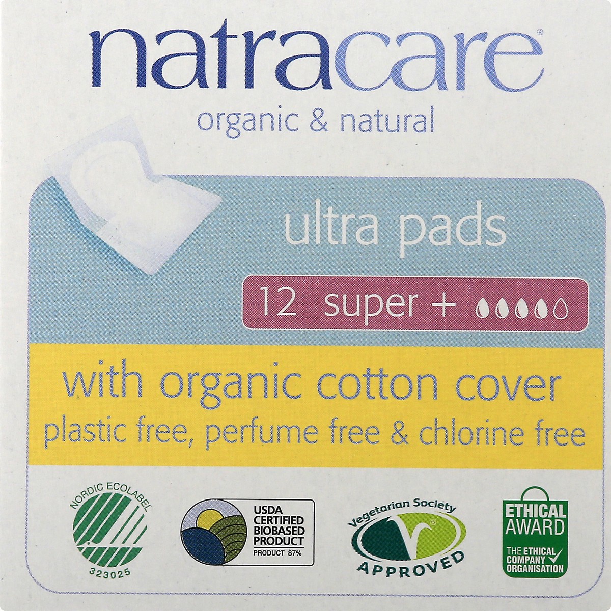 slide 9 of 11, Natracare Ultra Pads 12 ea, 12 ct