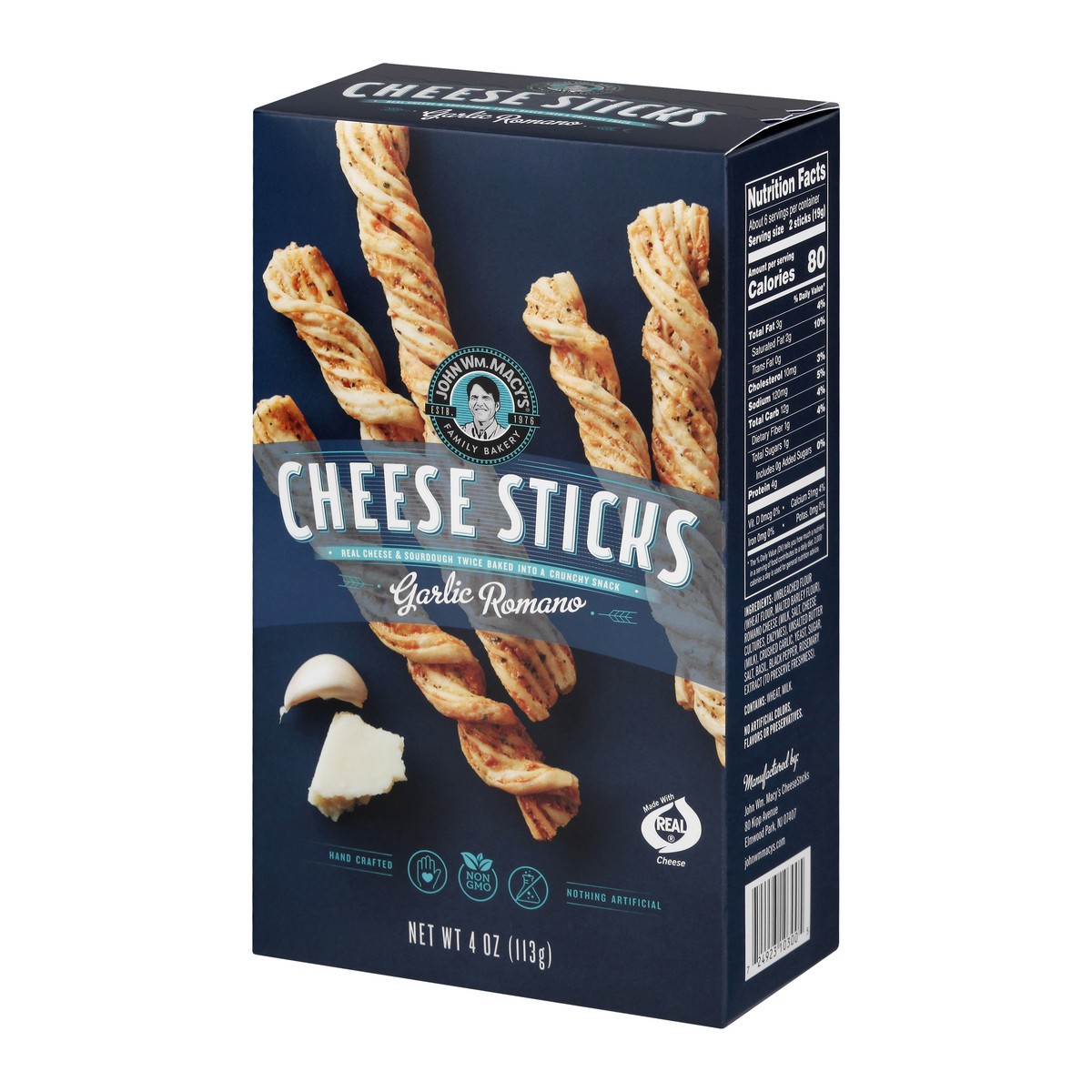 slide 3 of 9, John Wm. Macy's Cheese Sticks 4 oz, 4 oz