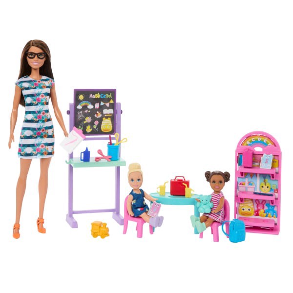 slide 13 of 25, Barbie MATTEL GAMES Barbie Preschool Playset, 1 ct