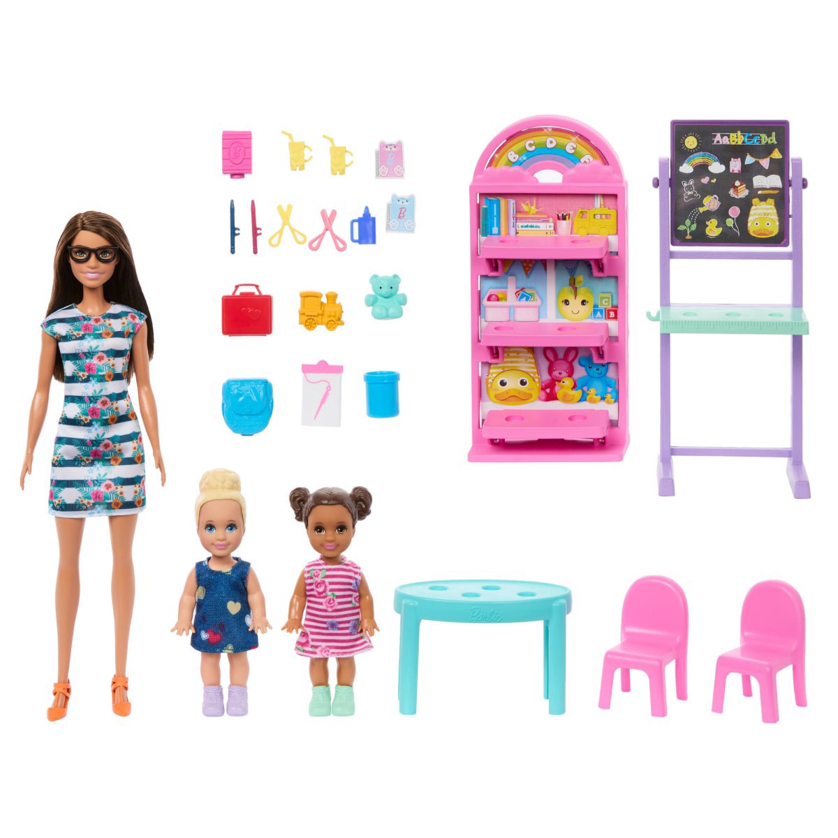 slide 16 of 25, Barbie MATTEL GAMES Barbie Preschool Playset, 1 ct