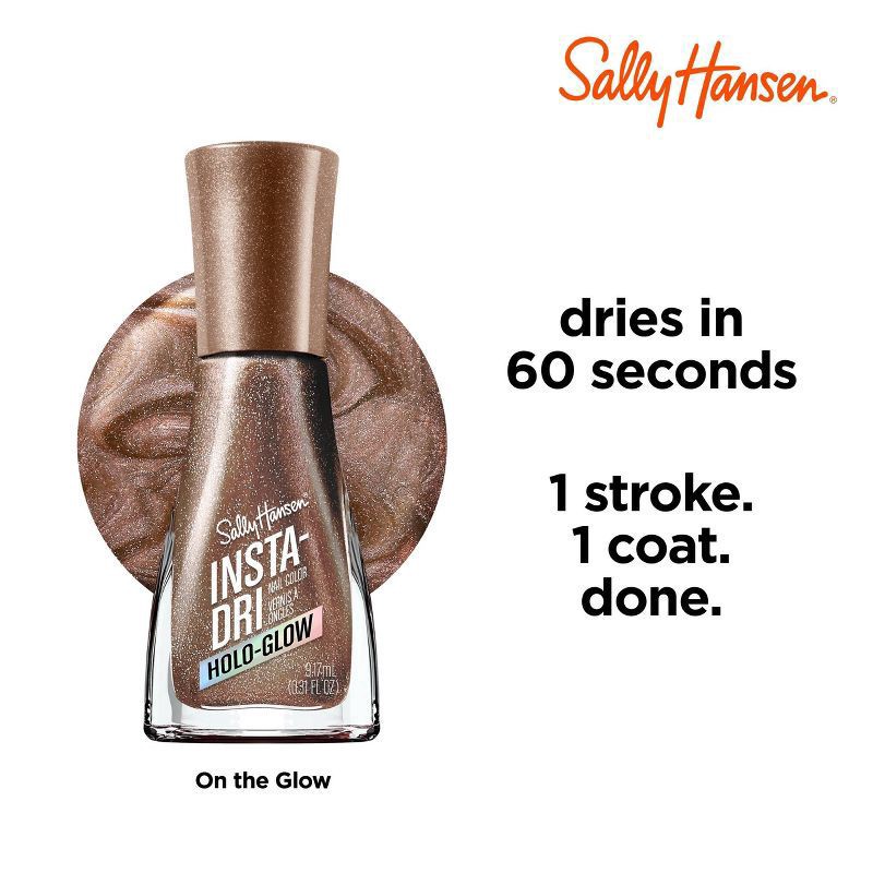 slide 4 of 13, Sally Hansen Insta-Dri Nail Polish - Holo-Glow Collection - 105 On the Glow - 0.31 fl oz, 0.31 fl oz