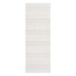 Room & Retreat Tropea Moran Stripe Outdoor Runner, 30 in x 60 in, Beige