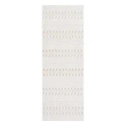 Room & Retreat Tropea Moran Stripe Outdoor Runner, 30 in x 60 in, Beige