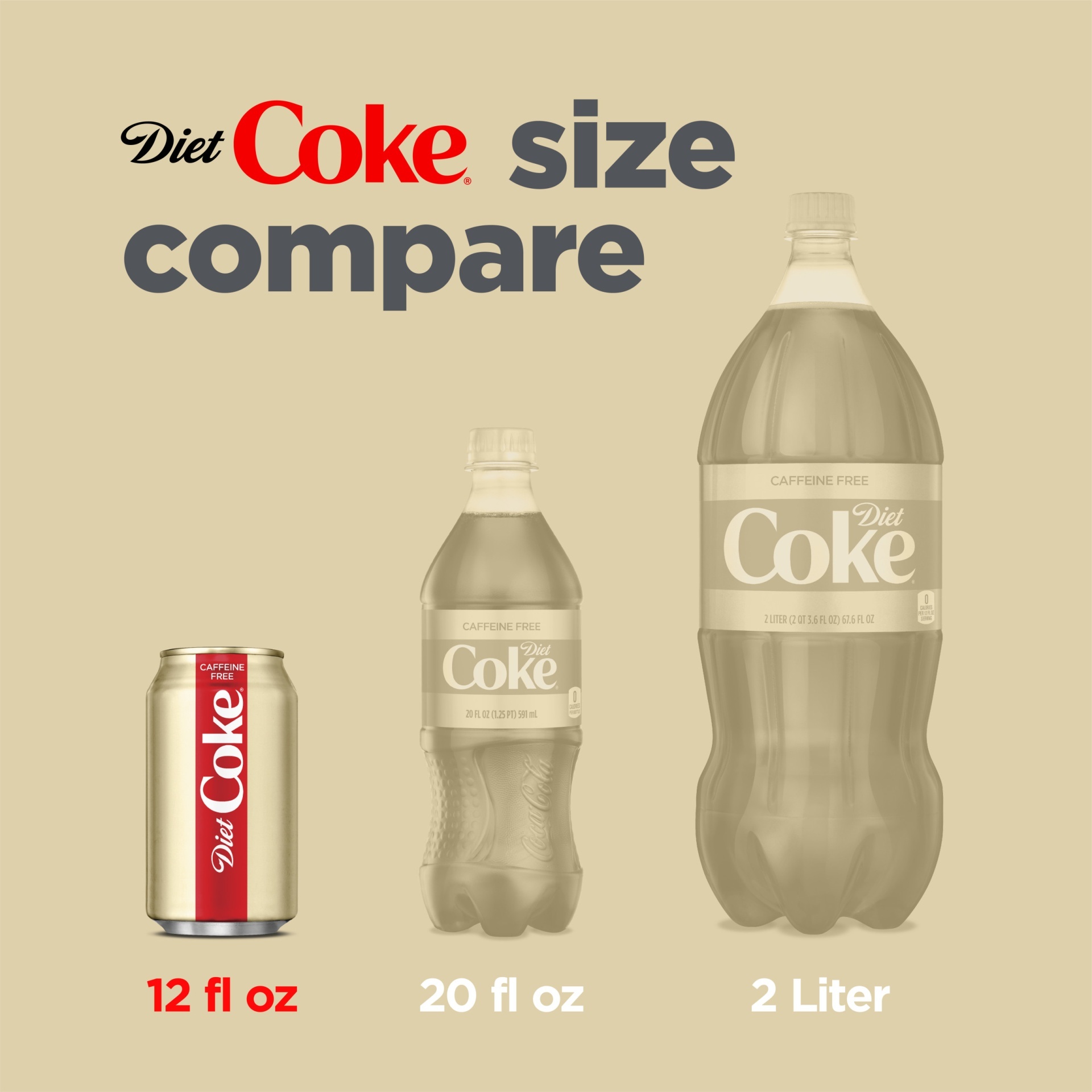 slide 7 of 8, Coca-Cola Diet Coke Caffeine Free, 12 ct