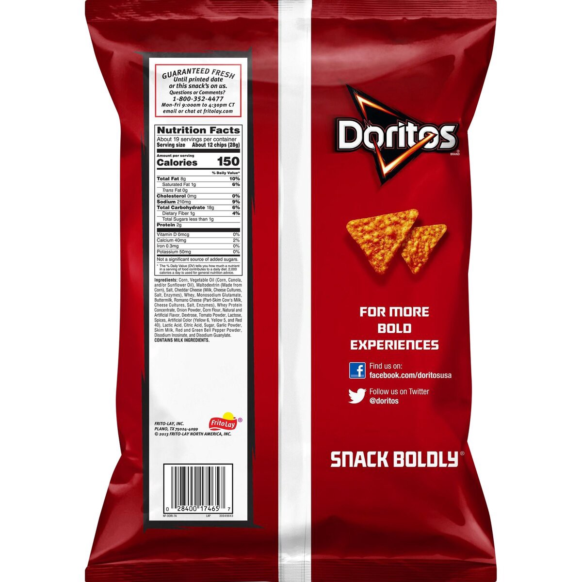 slide 7 of 7, Doritos Tortilla Chips, 18.88 oz