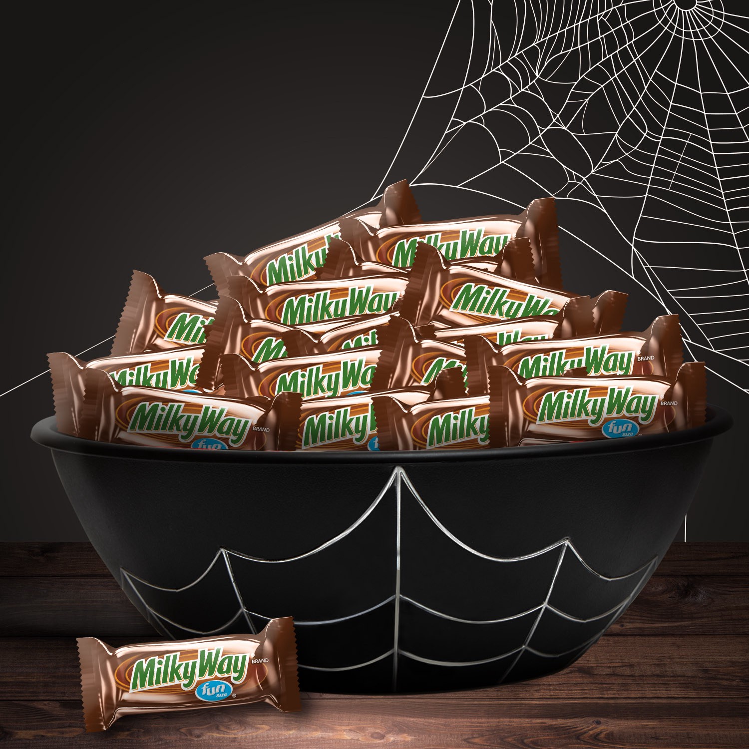 slide 7 of 8, MILKY WAY Fun Size Caramel Milk Chocolate Halloween Candy Bars - 18.47oz, 18.47 oz