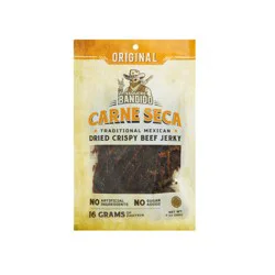 Vaquero Bandido Dried Crispy Original Beef Jerky 2 oz