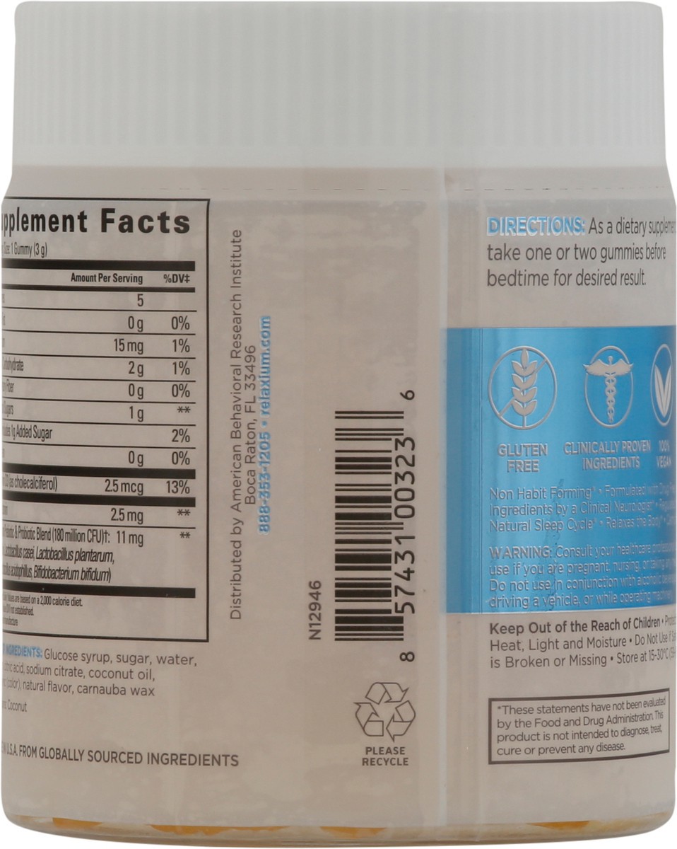 slide 6 of 9, Relaxium Extra Strength Yummy Lemon 5 mg Sleep Quick 60 Gummies, 60 ct