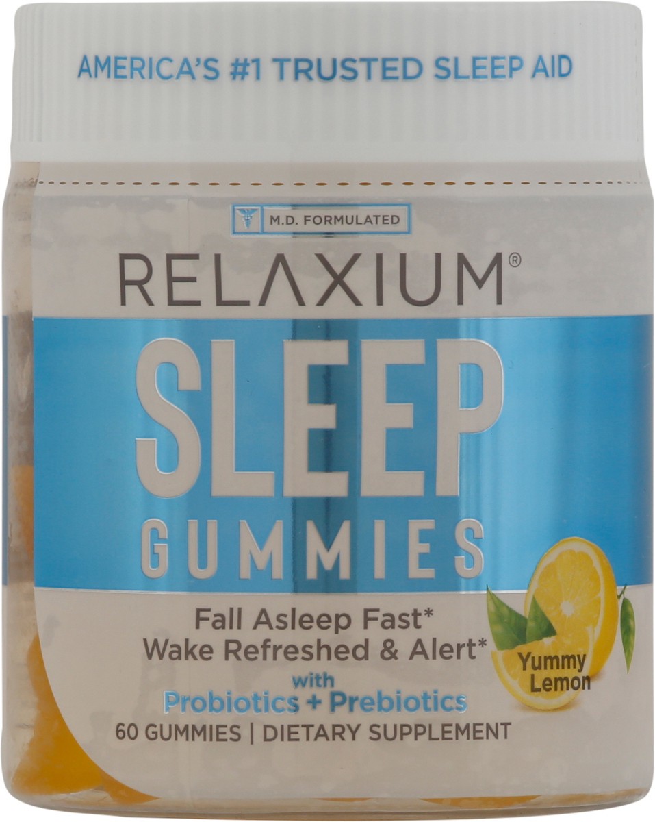 slide 4 of 9, Relaxium Extra Strength Yummy Lemon 5 mg Sleep Quick 60 Gummies, 60 ct