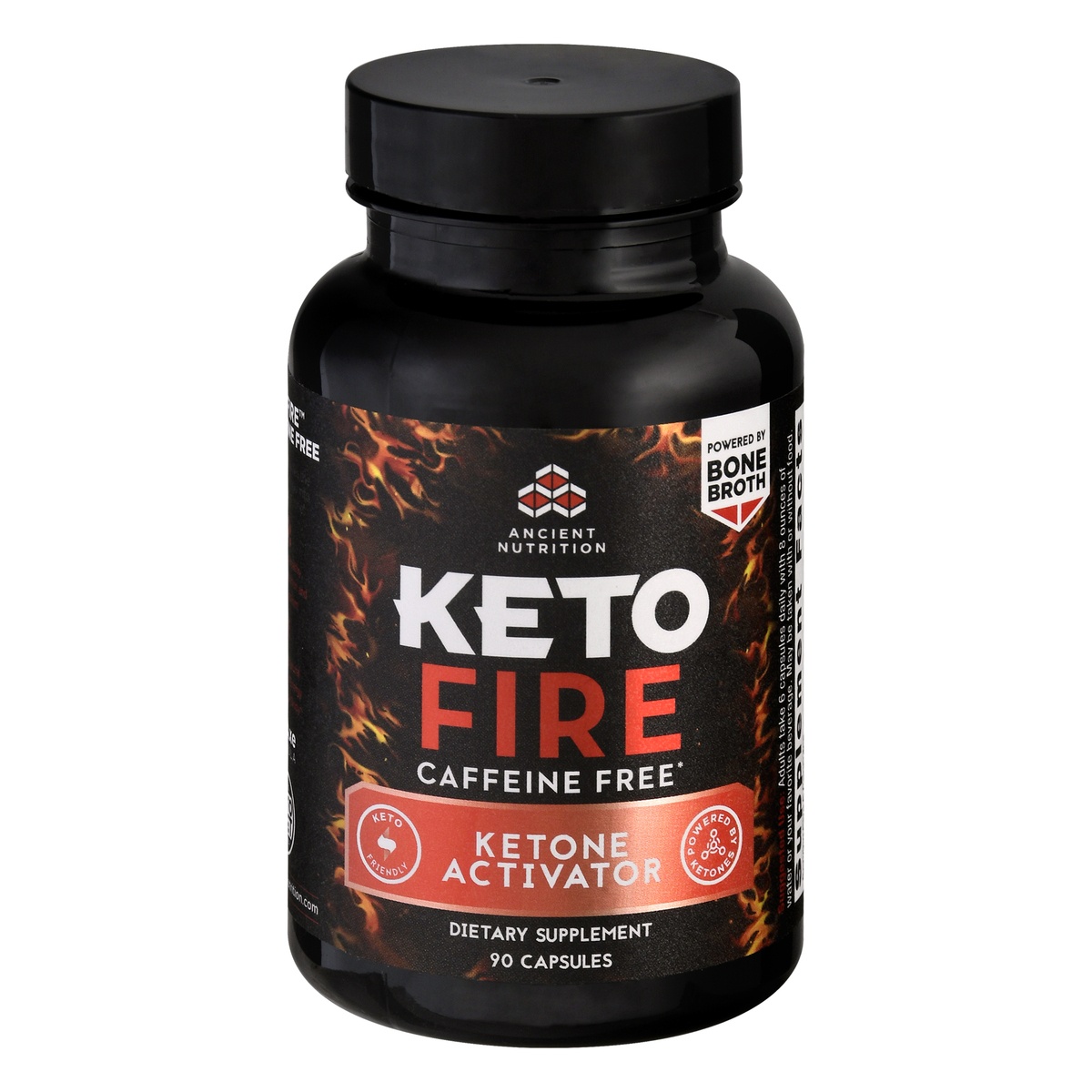 slide 1 of 1, Ancient Nutrition Keto Fire Caffeine Free Ketone Activator, 180 ct