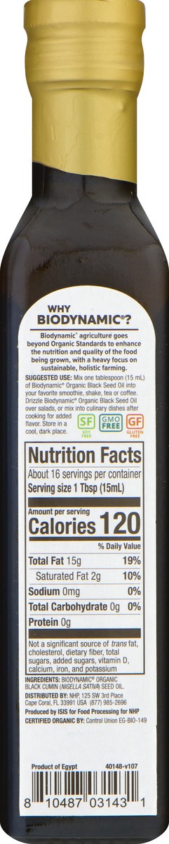 slide 5 of 9, Dr. Mercola Biodynamic Organic Black Seed Oil, 8.4 oz