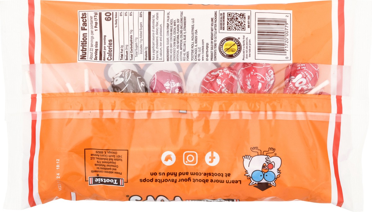 slide 9 of 9, Tootsie Roll Assorted Flavors Pops 13.2 oz, 13.2 oz