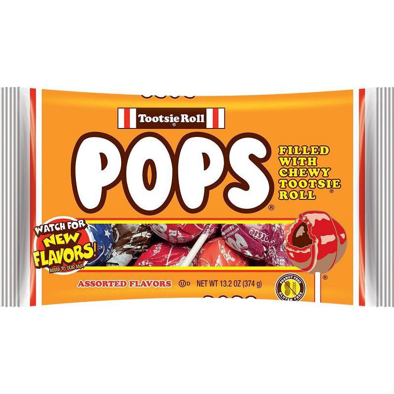 slide 1 of 9, Tootsie Roll Assorted Flavors Pops 13.2 oz, 13.2 oz