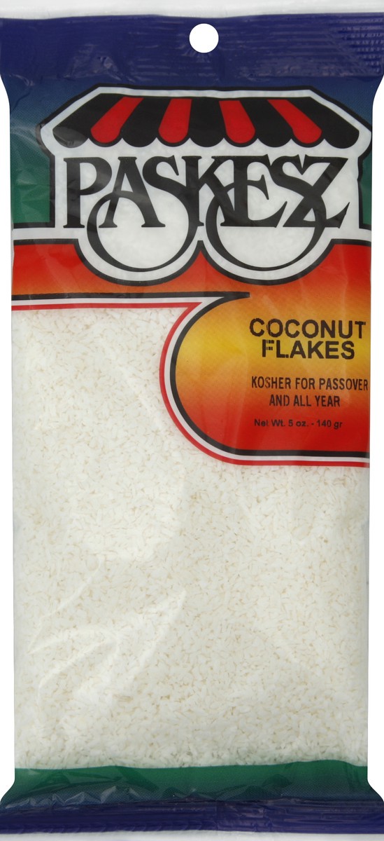 slide 2 of 5, Paskesz Coconut Flake, 5 oz