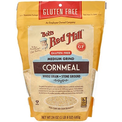slide 1 of 1, Bob's Red Mill Bobs Redmill Gluten Free Cornmeal, 24 oz