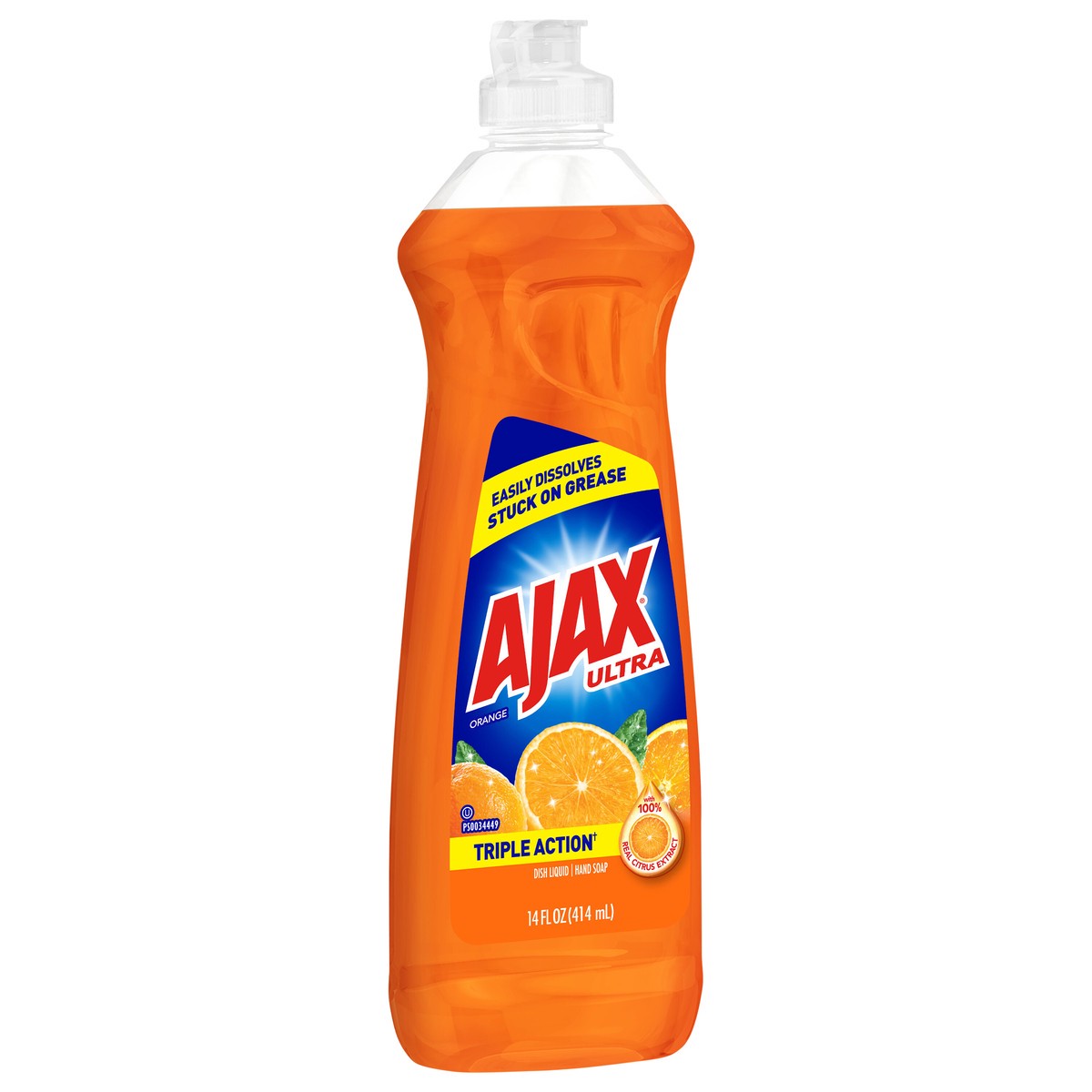 slide 8 of 8, Ajax Triple Action Orange Dish Detergent, 12.6 oz