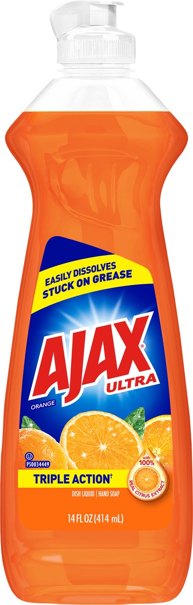 slide 4 of 8, Ajax Triple Action Orange Dish Detergent, 12.6 oz