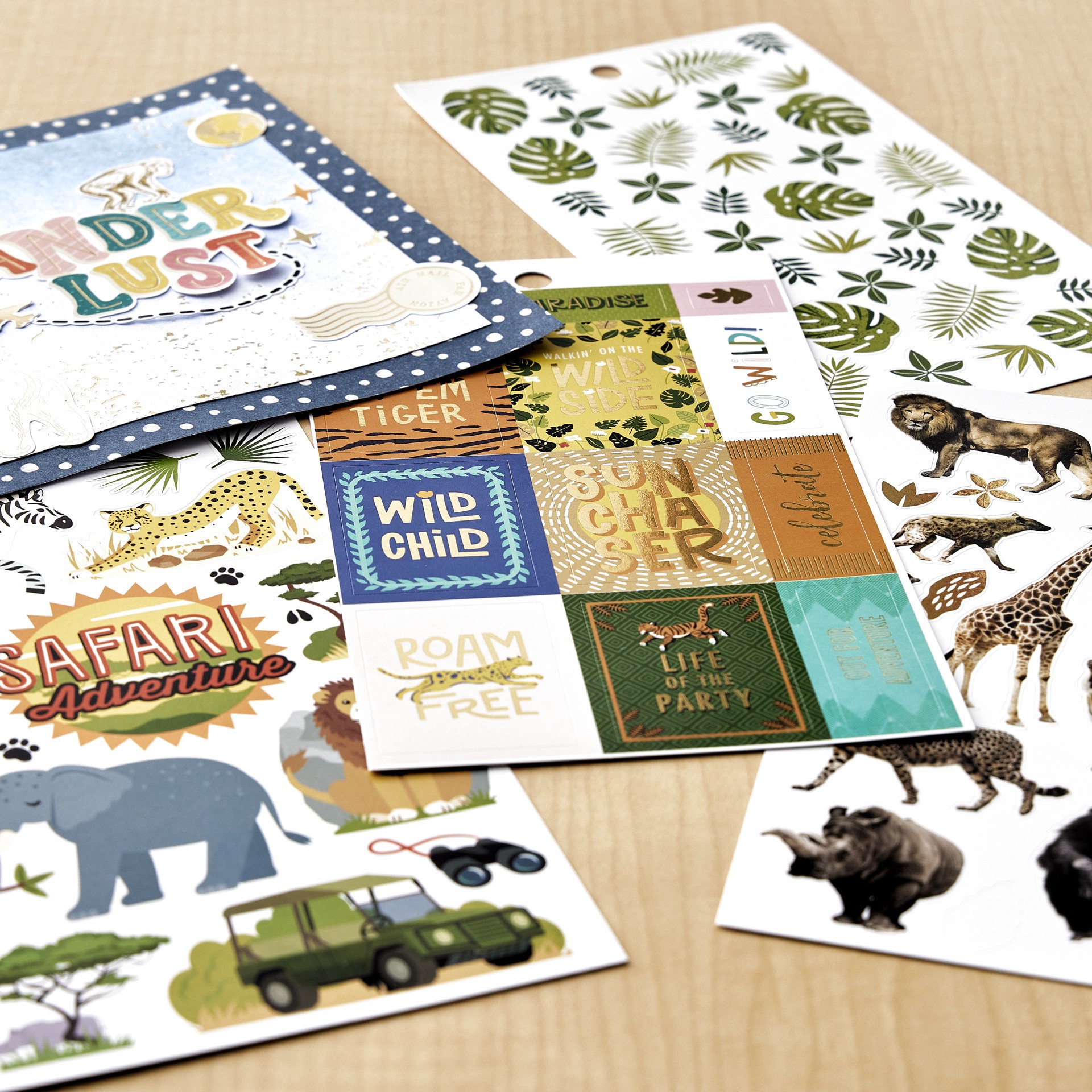 slide 3 of 3, Safari Sticker Book By Recollections, 4 in x 7 in