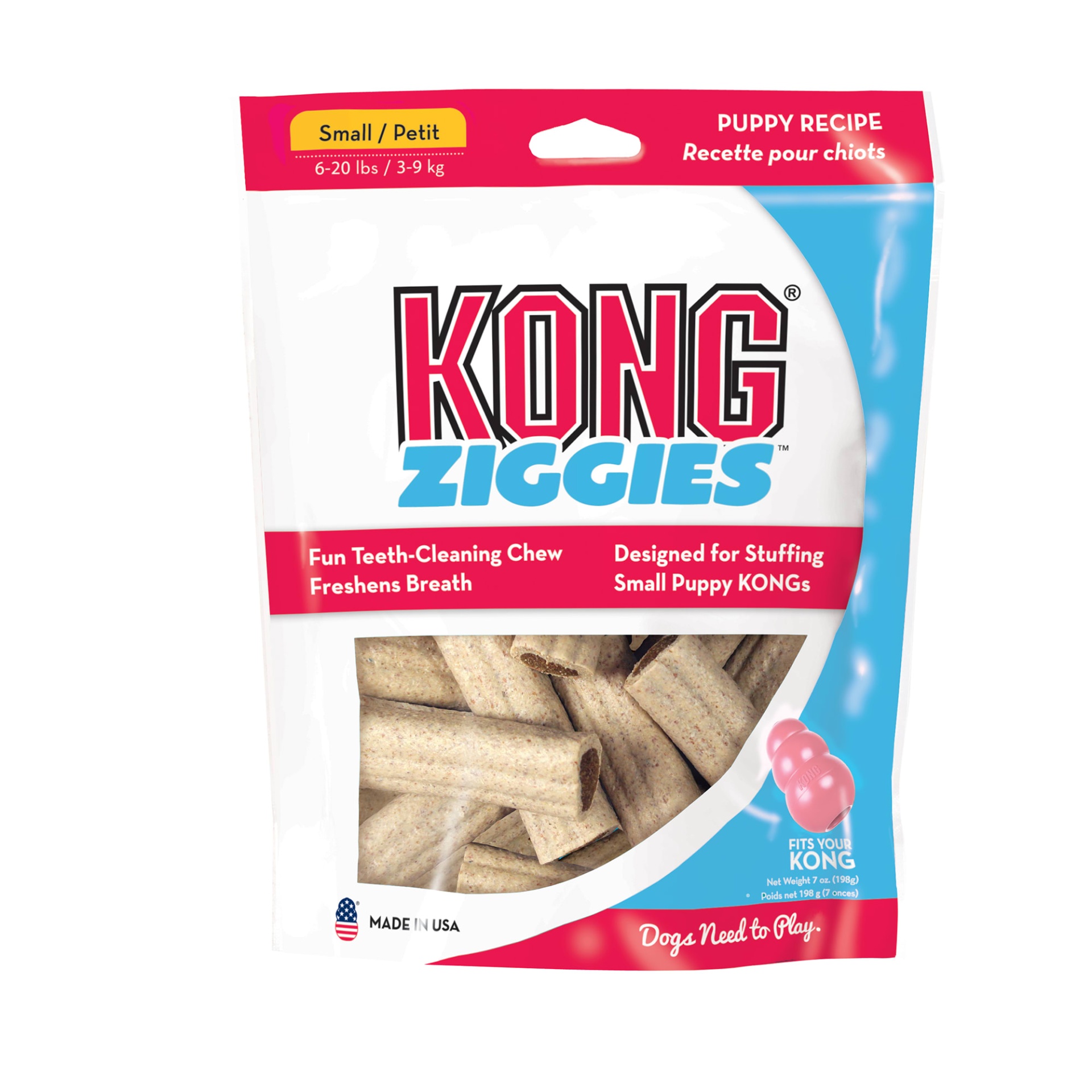 slide 1 of 1, KONG Small Ziggies Puppy Treats, 1 ct