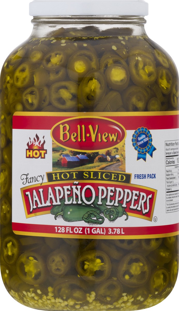 slide 3 of 13, Bell-View Fresh Pack Hot Sliced Jalapeno Peppers 128 oz, 128 oz