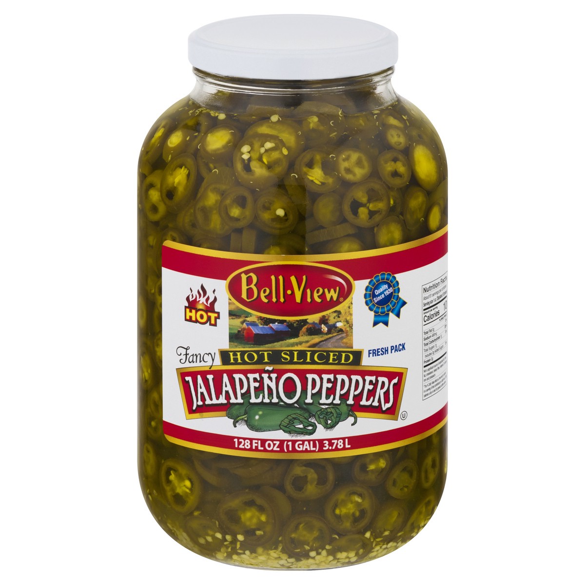 slide 10 of 13, Bell-View Fresh Pack Hot Sliced Jalapeno Peppers 128 oz, 128 oz