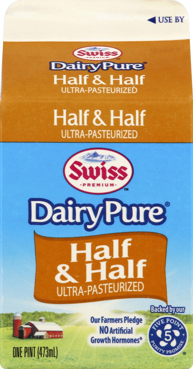 slide 2 of 6, Swiss Premium Half & Half, 16 fl oz