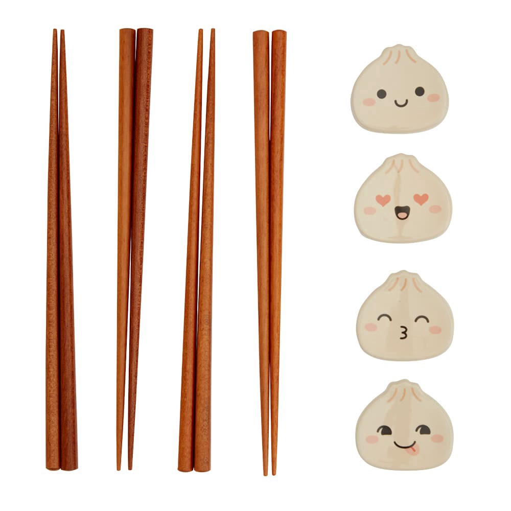 slide 2 of 2, Infuse 12-Piece Dumplings Chopstick & Rest Set, 12 ct
