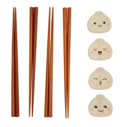 Infuse 12-Piece Dumpling Chopstick & Rest Set