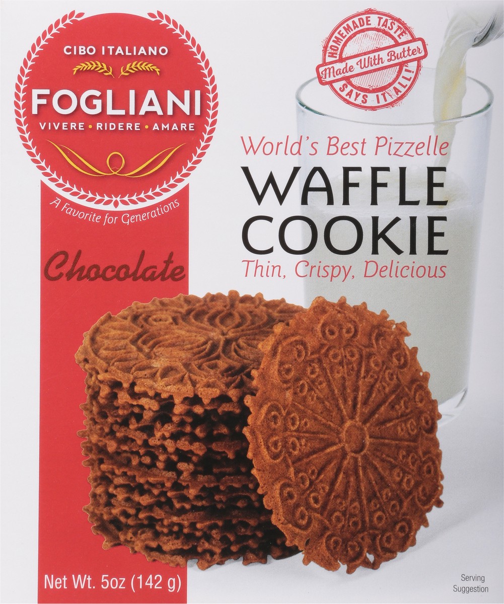 slide 5 of 9, Fogliani Chocolate Waffle Cookie 5 oz, 5 oz