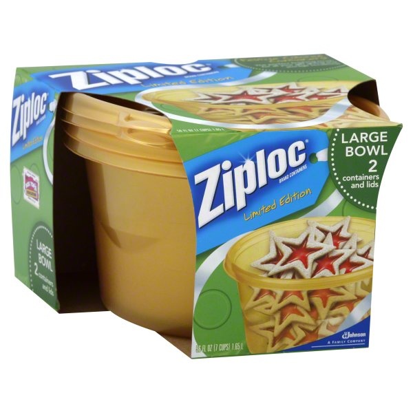 slide 1 of 1, Ziploc Containers And Lids Large Bowl, 1 ct