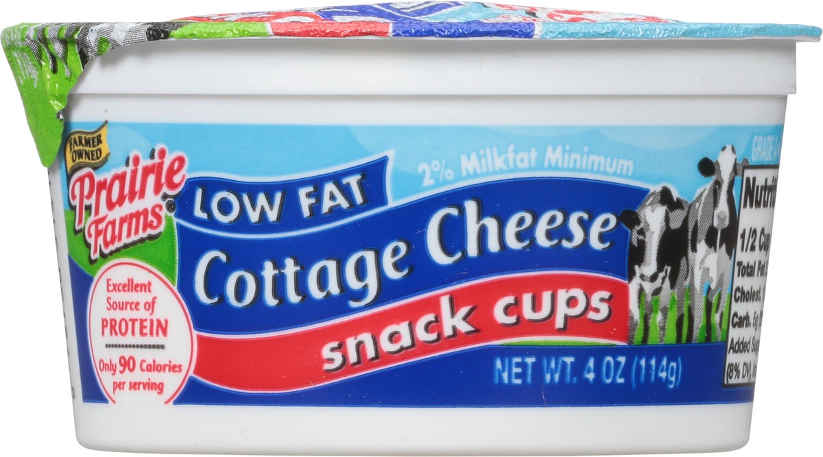 slide 8 of 9, Prairie Farms Low Fat 2% Milkfat Minimum Snack Cups Cottage Cheese 4 oz, 4 oz