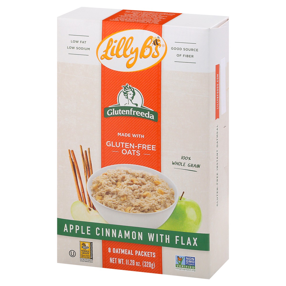 slide 13 of 13, Glutenfreeda Apple Cinnamon With Flax Instant Oatmeal, 8 ct