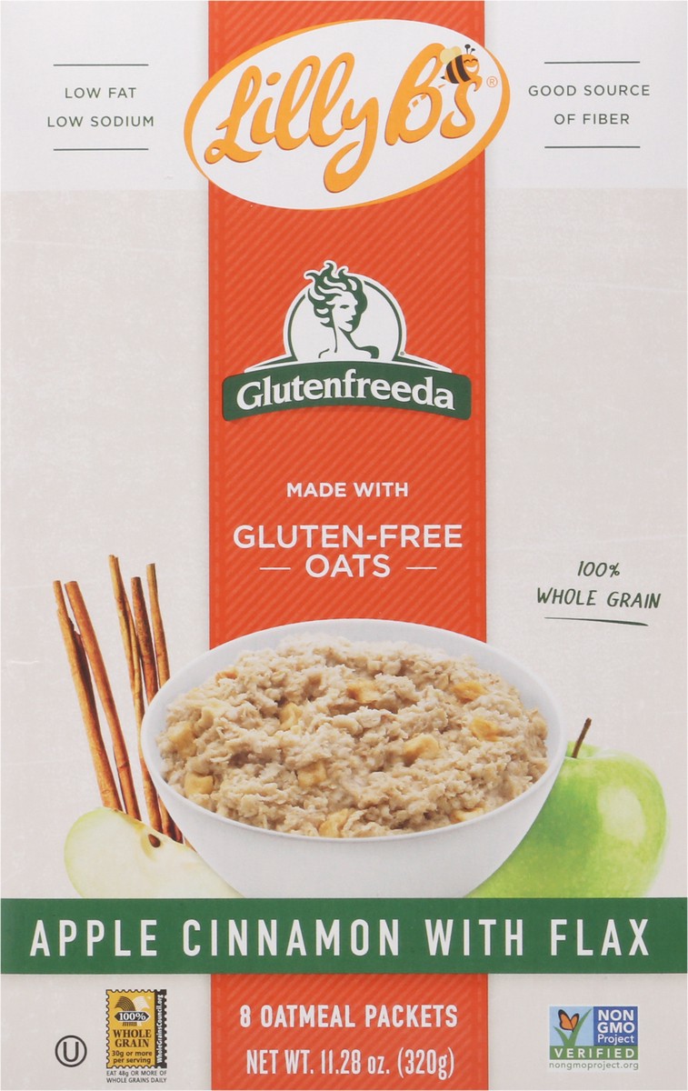 slide 2 of 13, Glutenfreeda Apple Cinnamon With Flax Instant Oatmeal, 8 ct