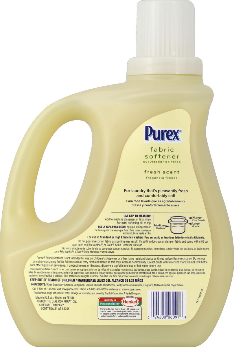 slide 2 of 3, Purex Fabric Softener 100 oz, 100 oz