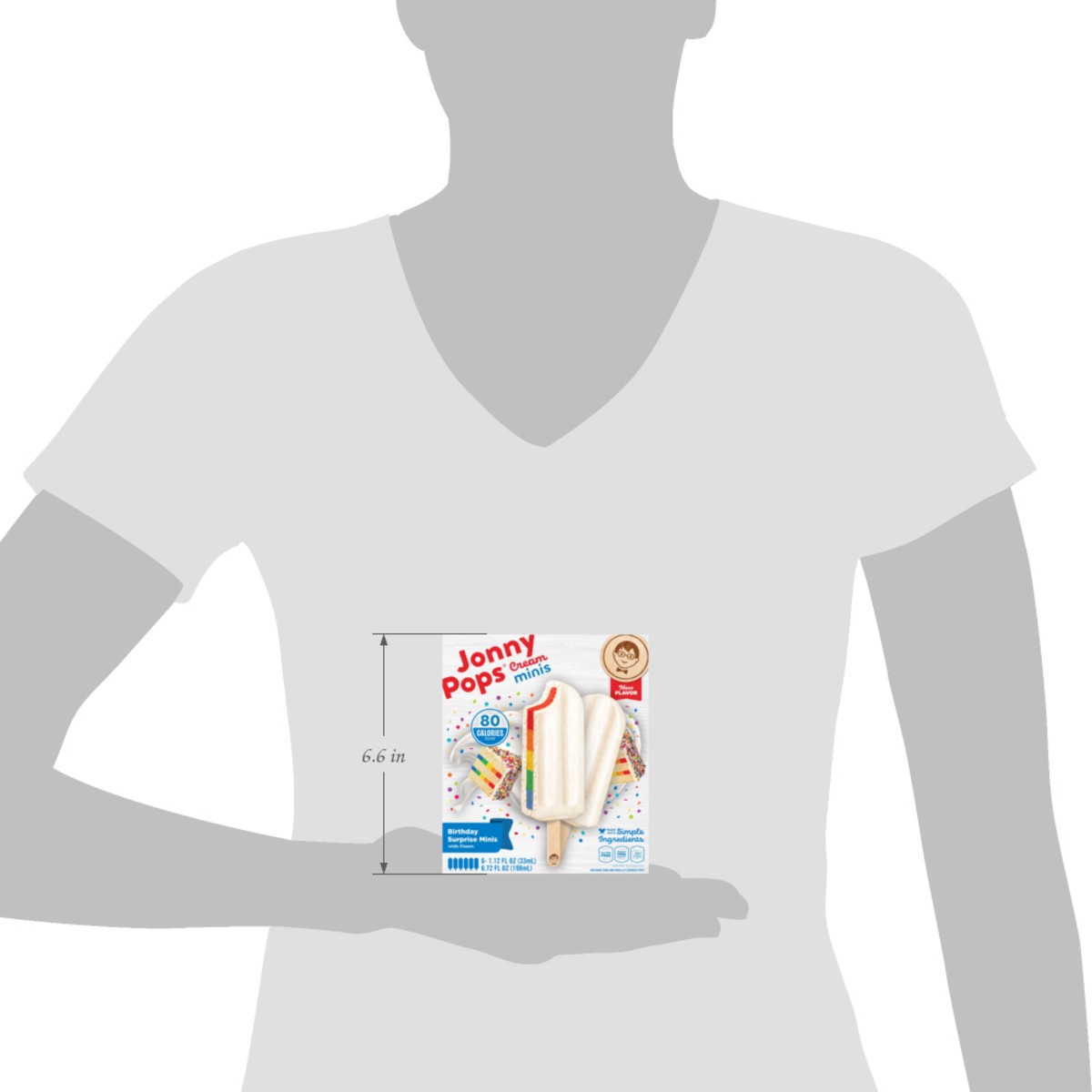 slide 8 of 12, Jonnypops Cream Minis Birthday Surprise Minis With Cream Pops, 6 ct